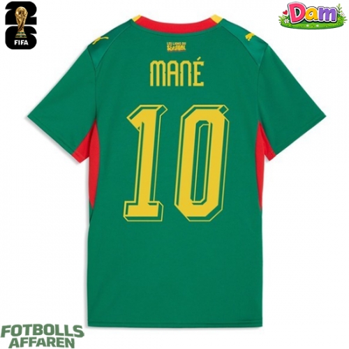 Senegal Sadio Mane #10 Bortatröja Kvinnor VM 2026 Kortärmad